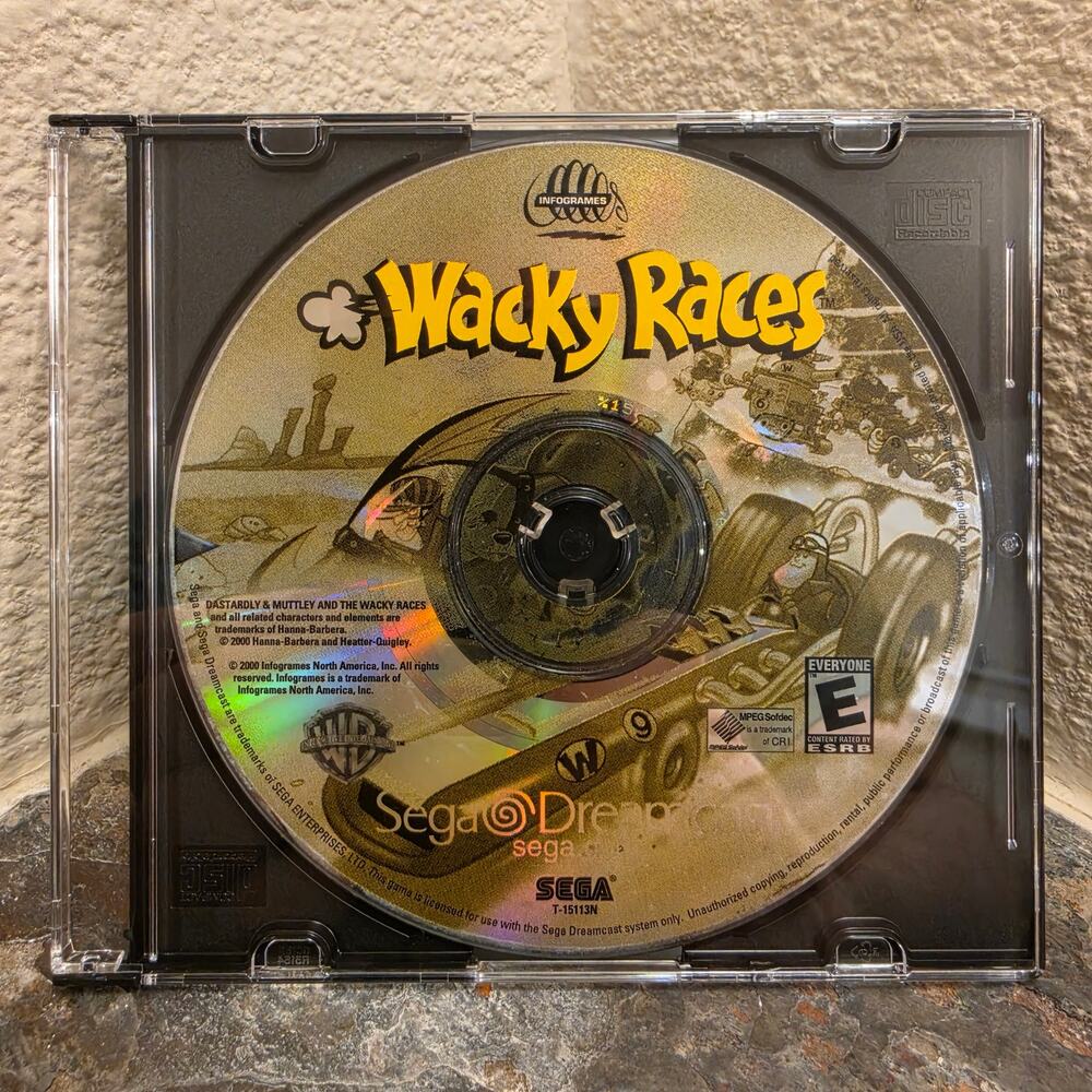 Game - Wacky Races - Dreamcast - Sega - Hanna Barbera